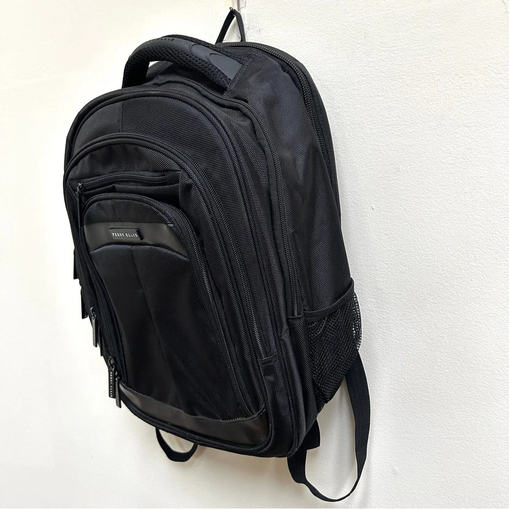 Perry Ellis Unisex M146 Black Business Laptop Backpack